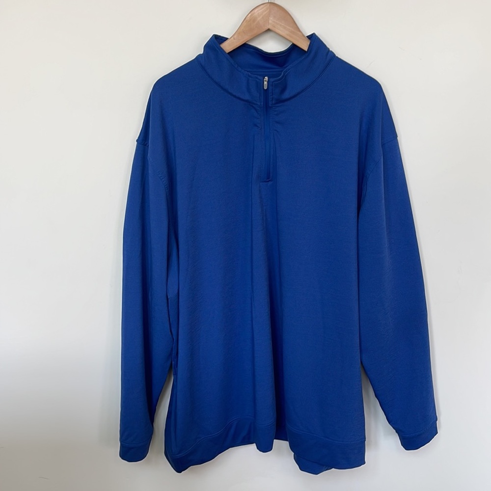 Peter Millar Men's 1/4 Zip Pullover Machine Wash Polyester Spandex Size 3X